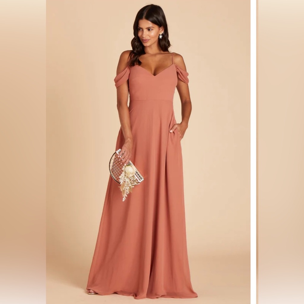 Beautiful Terracotta bridesmaid dress